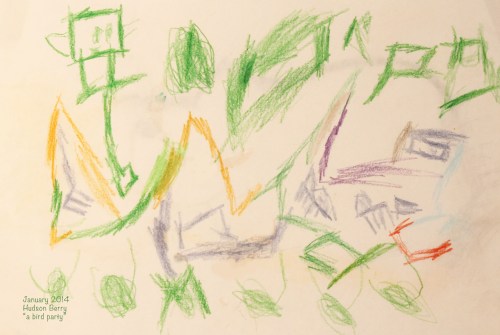 Hudson Bird party drawing